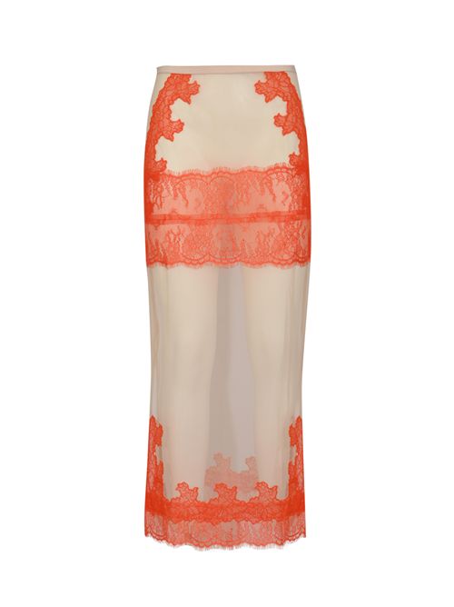 Gonna midi in tulle stretch con dettagli in pizzo Patrizia Pepe | 8G0523 J383J4U1